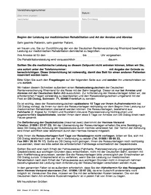 Reisekostengutschein für medizinische Rehabilitation