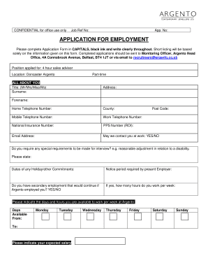 Application for Employment