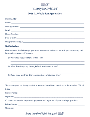 Vineyard Vines Whale Fan Application