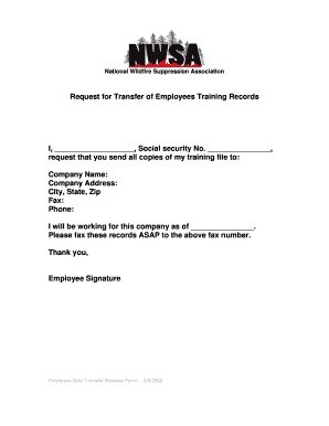 Employee Data Transfer Release Form