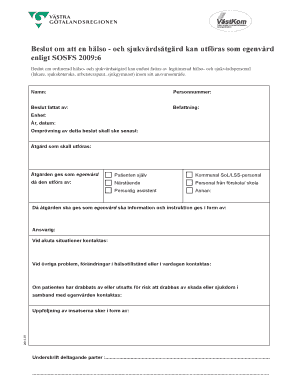 Healthcare Decision Consent Form