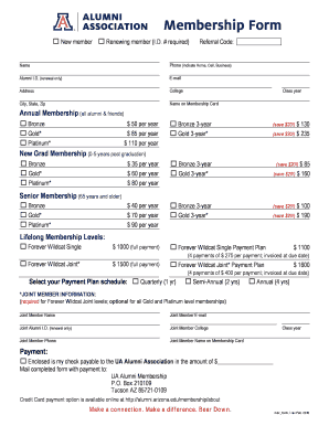 Alumni Association Membership Form