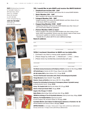 MAPS Membership Application Form