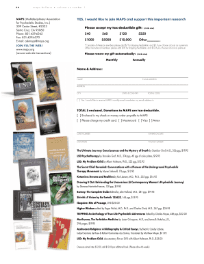 MAPS Membership Application