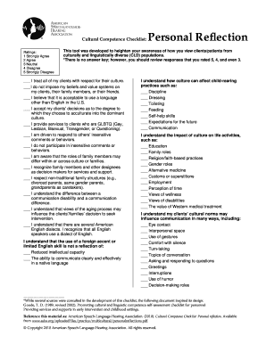 Cultural Competence Checklist