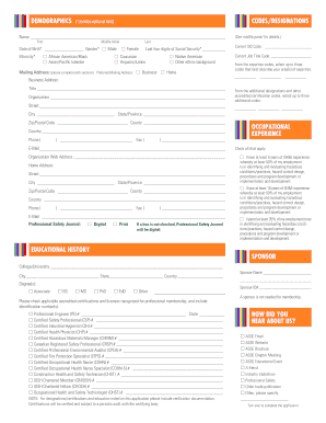 ASSE Global Membership Application