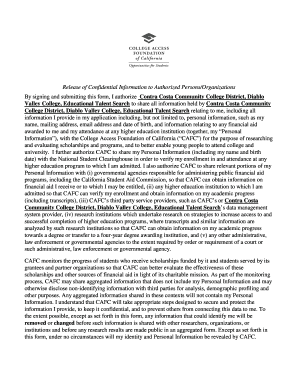 Release of Confidential Information Authorization