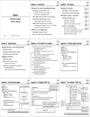 Applets - Department of Computer and Information Science