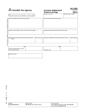 Income Statement KU50