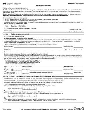 Canada Business Consent Form