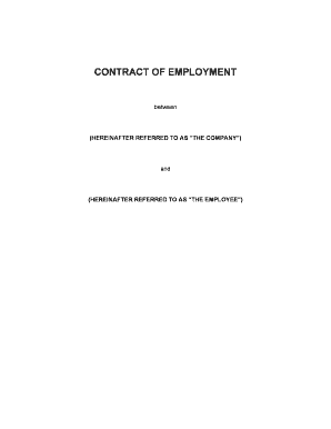 Employment Contract