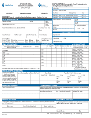 Capital BlueCross Group Enrollment Form