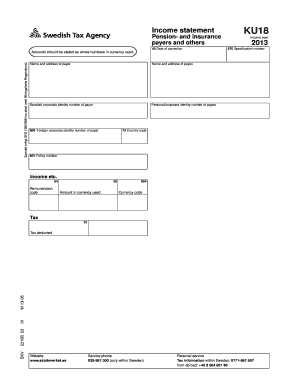 Income Statement KU18