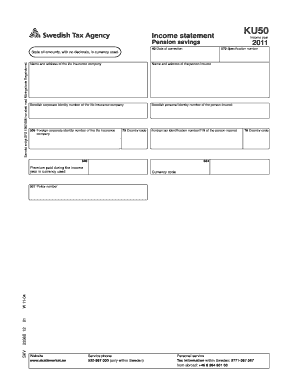 Income Statement KU50