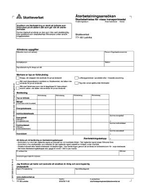 Swedish Fuel Tax Refund Application