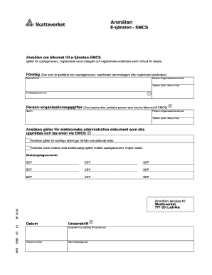 EMCS E-Service Access Application