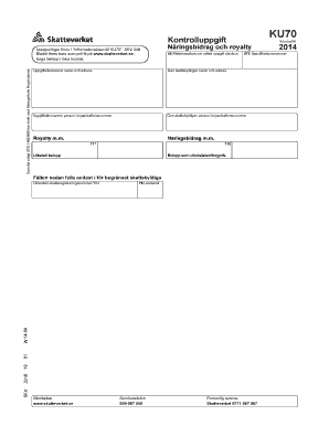 KU70 Income Tax Form