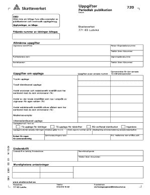 Skatteverket 720 Form