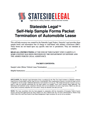 Termination of Automobile Lease