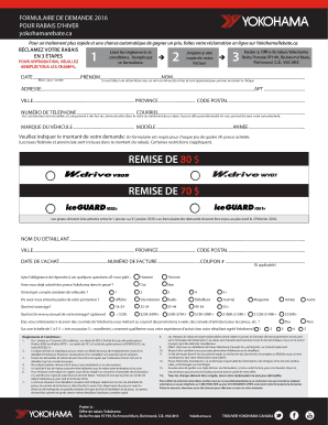 Formulaire de demande 2016 pour rabais d’hiver