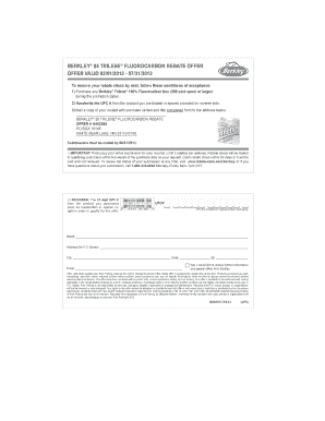 Berkley Trilene Fluorocarbon Rebate Form