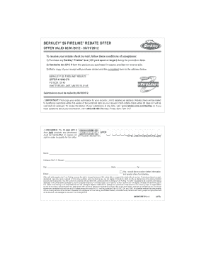 Berkley Fireline Rebate Form