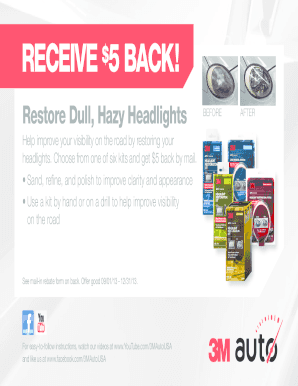 3M Headlight Restoration Solution Rebate Form