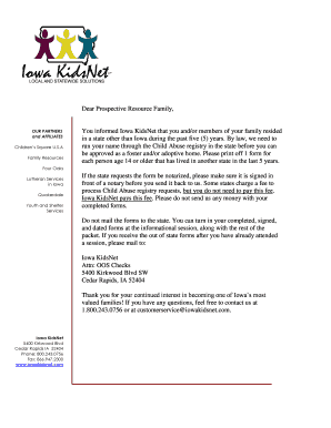 Kansas Child Abuse Registry Release Form