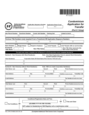 Condominium Ownership Transfer Form
