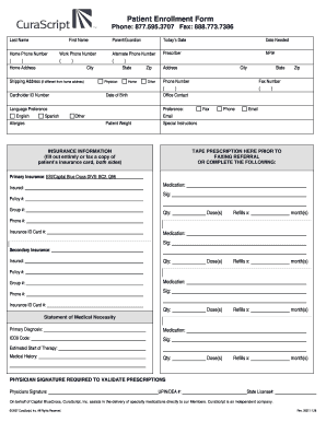 Patient Enrollment Form