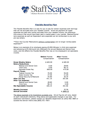 Flexible Benefits Plan Enrollment Form