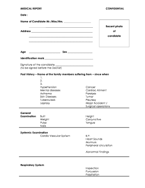 Medical Fitness Certificate