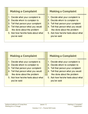 Making a Complaint Guide
