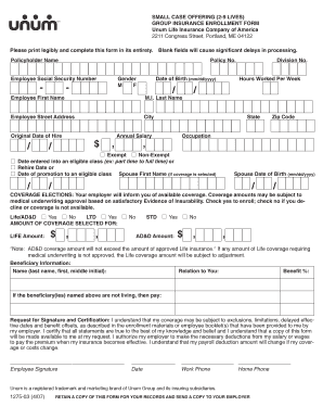 Group Insurance Enrollment Form