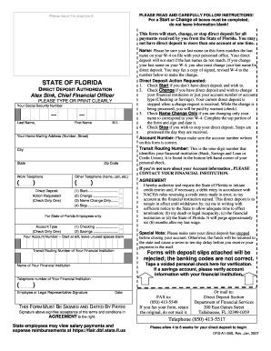 Direct Deposit Authorization Form