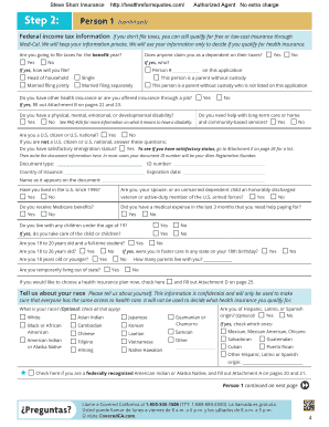 California Health Insurance Application Form