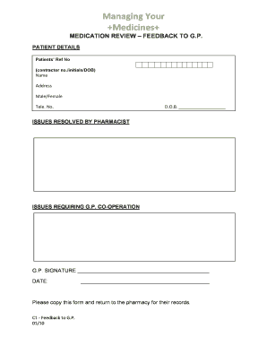 Medication Review Feedback to GP