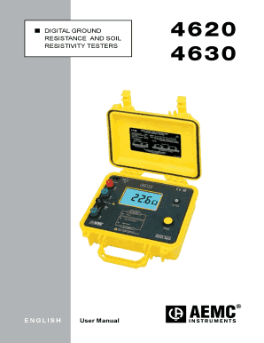 Digital Ground Resistance Tester User Manual