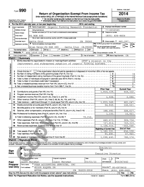 Form 990 2014