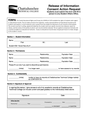 FERPA Release of Information Consent Form