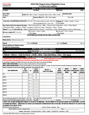 DOH-PBC Registration/Eligibility Form