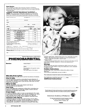 Patient Medication Instruction Sheet