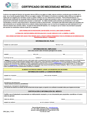 Certificado de Necesidad Médica