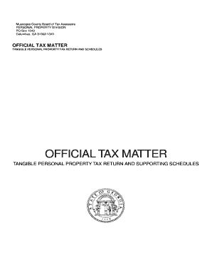 Georgia Tangible Personal Property Tax Return