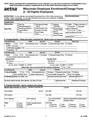 Wisconsin Employee Enrollment/Change Form