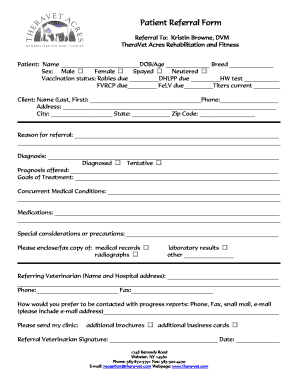 Patient Referral Form