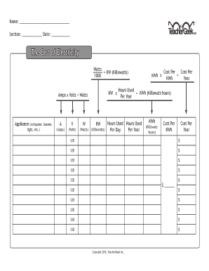 Electricity Cost Calculator