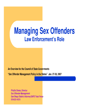 Managing Sex Offenders - The Council of State Governments