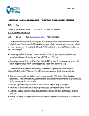 SOHAP Template for Medicaid and CHIP Programs SOHAP Template - medicaid