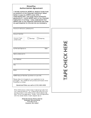 DirectPay Authorization Agreement